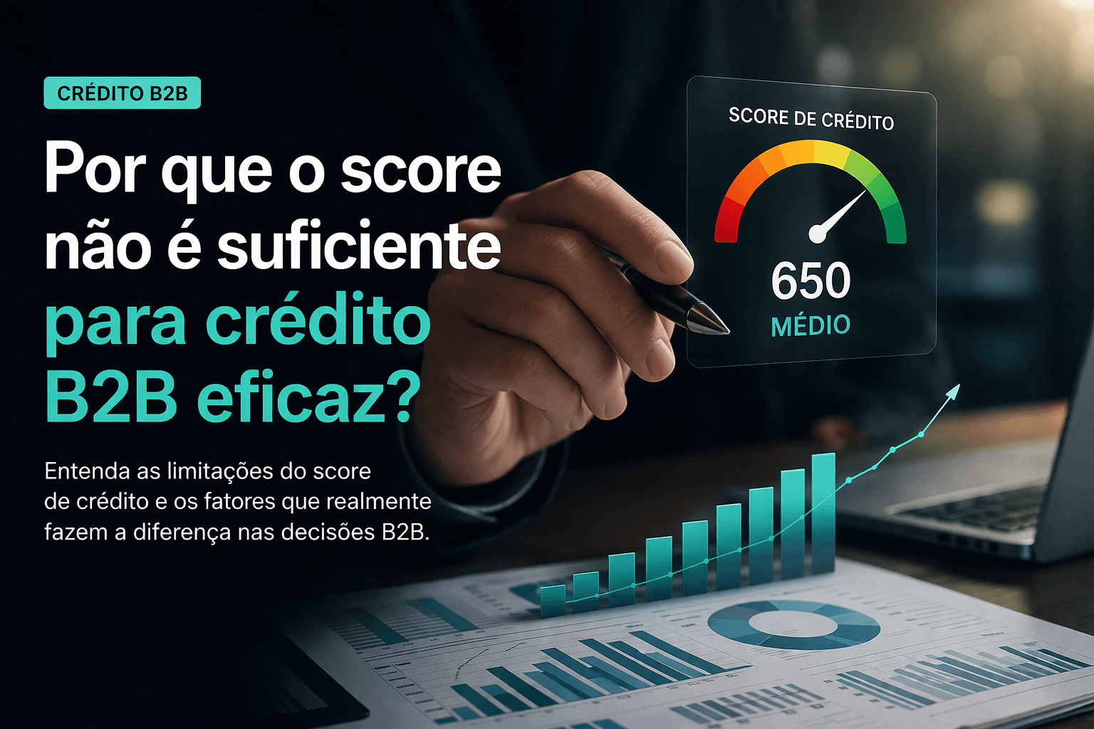 Por que só score não é suficiente para crédito B2B eficaz?